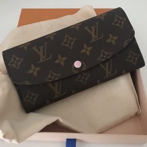 Louis Vuitton Emilie Wallet with Rose Ballerine